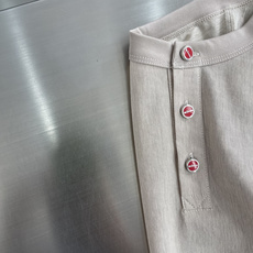 -Kiton 复古老钱风亨利领正肩透气短袖 码数:M.L.XL.2XL.3XL.4XL尺码 衣长 -Kiton 复古老钱风亨利领正肩透气短袖 码数:M.L.XL.2XL.3XL.4XL尺码 衣长