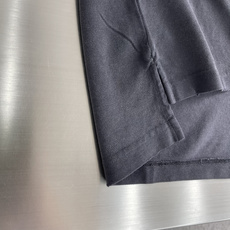 -Balenciag SS26 Laurel 纯色翻领褪色棉质珠地布纽扣短袖 Polo衫 常规版型 -Balenciag SS26 Laurel 纯色翻领褪色棉质珠地布纽扣短袖 Polo衫 常规版型