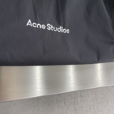 -Acne Studios 印花徽标做旧双头拉链夹克40支全棉平纹梭织布面料140克锦纶混纺蜂窝网 -Acne Studios 印花徽标做旧双头拉链夹克40支全棉平纹梭织布面料140克锦纶混纺蜂窝网