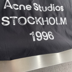 -Acne Studios 印花徽标做旧双头拉链夹克40支全棉平纹梭织布面料140克锦纶混纺蜂窝网 -Acne Studios 印花徽标做旧双头拉链夹克40支全棉平纹梭织布面料140克锦纶混纺蜂窝网