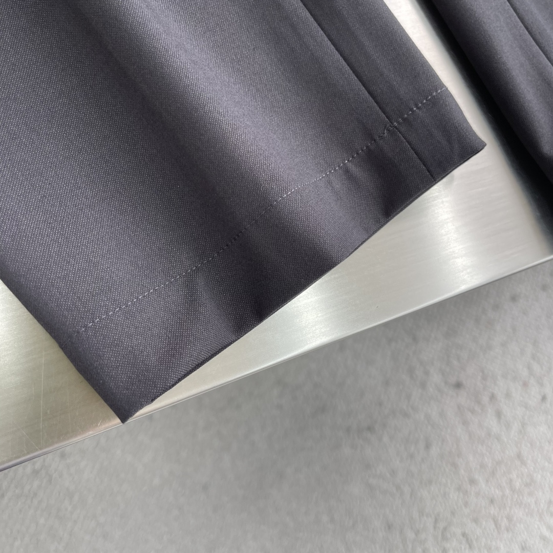 -Loro Piana    进口面料含羊毛醋酸纤维百搭松紧腰设计直筒休闲西裤Loro piana典藏系