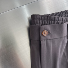 -Loro Piana 进口面料含羊毛醋酸纤维百搭松紧腰设计直筒休闲西裤Loro piana典藏系 -Loro Piana 进口面料含羊毛醋酸纤维百搭松紧腰设计直筒休闲西裤Loro piana典藏系