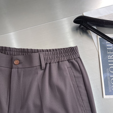 -Loro Piana 进口面料含羊毛醋酸纤维百搭松紧腰设计直筒休闲西裤Loro piana典藏系 -Loro Piana 进口面料含羊毛醋酸纤维百搭松紧腰设计直筒休闲西裤Loro piana典藏系