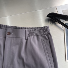 -Loro Piana 进口面料含羊毛醋酸纤维百搭松紧腰设计直筒休闲西裤Loro piana典藏系 -Loro Piana 进口面料含羊毛醋酸纤维百搭松紧腰设计直筒休闲西裤Loro piana典藏系