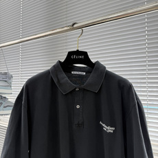 -Acne Studio SS26 刺绣logo复古做旧水洗宽松短袖双扣Polo衫高品码数:XS. -Acne Studio SS26 刺绣logo复古做旧水洗宽松短袖双扣Polo衫高品码数:XS.