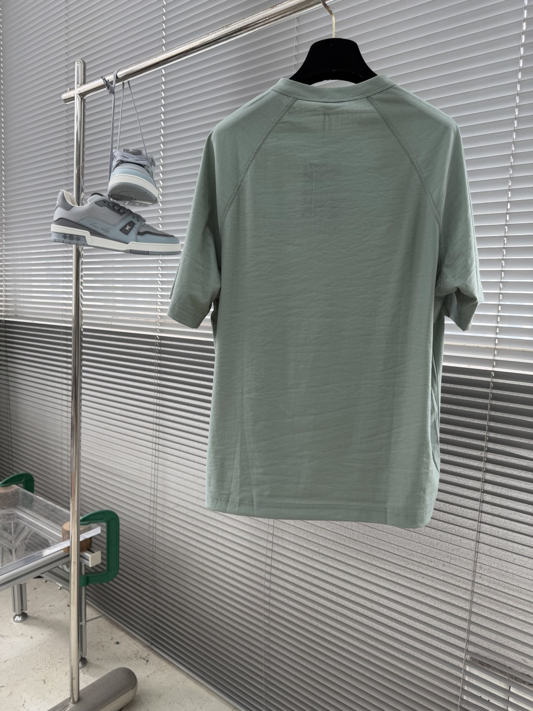 -Kiton   复古老钱风亨利领正肩透气短袖 码数：M.L.XL.2XL.3XL.4XL尺码	衣长  