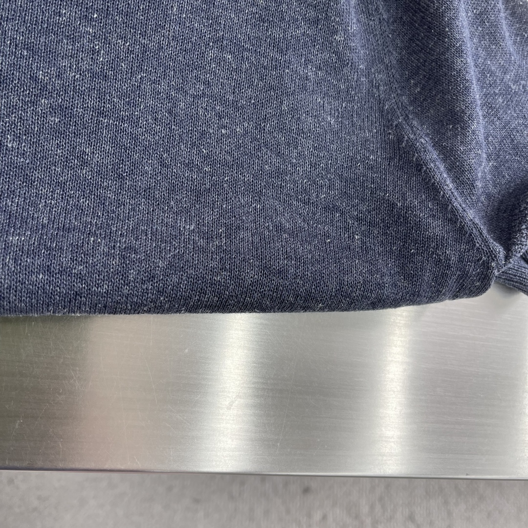 -Loro Piana     翻领撞色针织毛衣材质 亚麻混纺尺码：M-3XL尺码     M	   L