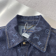 上衣-驴牌 26FW MONOGRAM满印牛仔衬衫12氨全经围赛络纺牛仔面料激光雷射模版刺绣定位裁 上衣-驴牌 26FW MONOGRAM满印牛仔衬衫12氨全经围赛络纺牛仔面料激光雷射模版刺绣定位裁