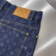 短裤-驴牌 26FW MONOGRAM满印牛仔短裤12氨全经围赛络纺牛仔面料全棉袋布激光雷射定位栽 短裤-驴牌 26FW MONOGRAM满印牛仔短裤12氨全经围赛络纺牛仔面料全棉袋布激光雷射定位栽