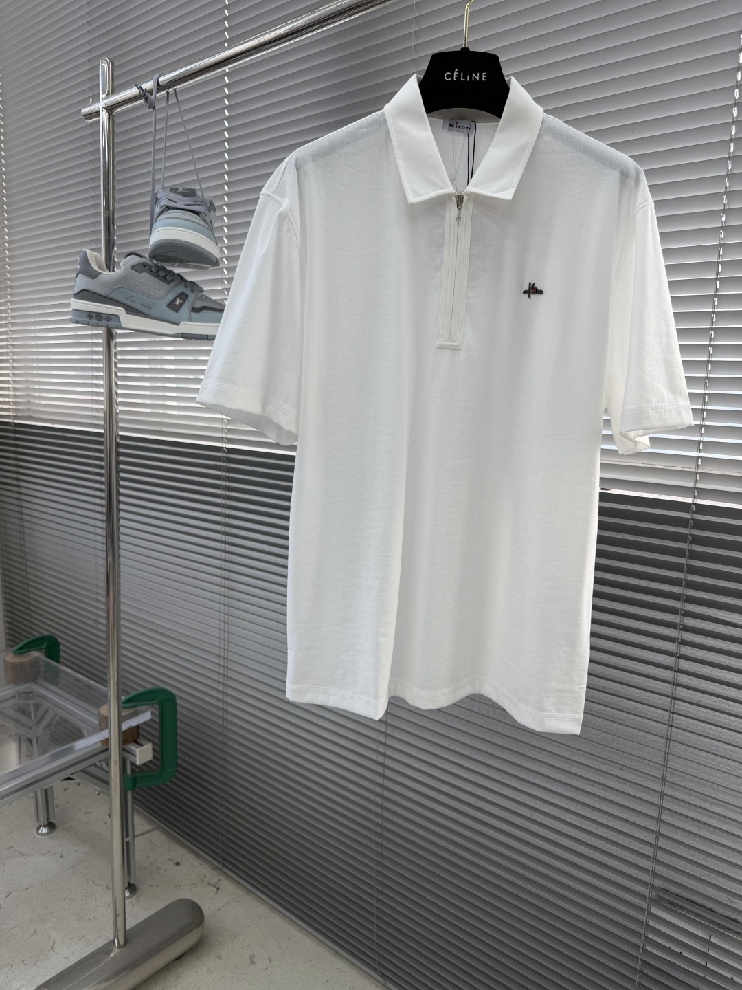 NO:912803,-Kiton26ss new linen square neck half-zip Polo T-shirt, men's high version. Size M.L.  53.5 55,,tees,t-shirt,19860909-Kiton26ss新款亚麻方领半拉链Polo衫T恤,男款 高版本. 码数M.L.XL.XXL.3XL.4XL 衣长66 67.5 69 70.5 72 73.5 胸围 102 106 110 114 118 122 肩宽47.5 49 50.5 52 53.5 55,,tees，t-shirt,,Men's clothing