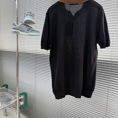 -Loro Piana 翻领撞色针织毛衣材质 亚麻混纺尺码:M-3XL尺码 M L -Loro Piana 翻领撞色针织毛衣材质 亚麻混纺尺码:M-3XL尺码 M L
