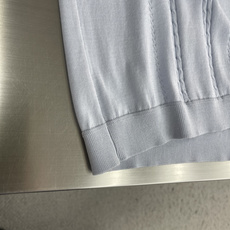 -BC 26SS春夏新款进口桑蚕丝天丝混纺针织圆领短Tee,男士复古绞花装饰休闲针织短袖T恤衫!贸 -BC 26SS春夏新款进口桑蚕丝天丝混纺针织圆领短Tee,男士复古绞花装饰休闲针织短袖T恤衫!贸