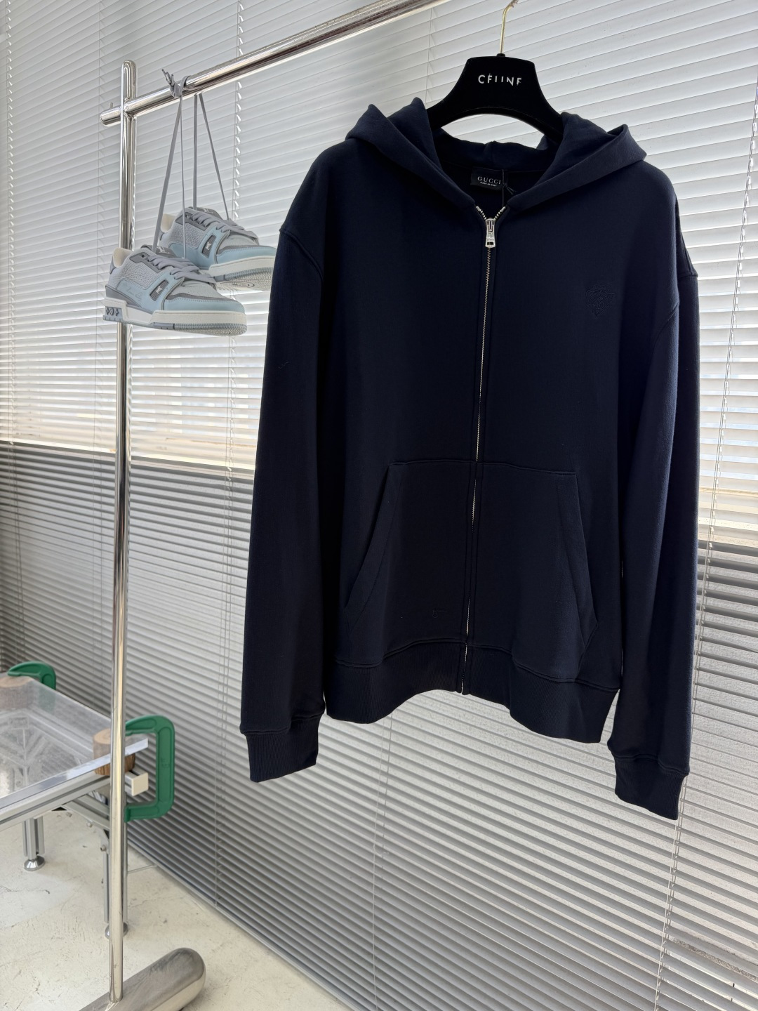 Gucci Navy Zip Hoodie