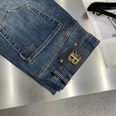 -BBR Logo字母徽标牛仔裤长裤 原版水洗弹力面料 ,定制五金Logo 后腰经典骑士压花皮牌,后袋金属B标细节, -BBR Logo字母徽标牛仔裤长裤 原版水洗弹力面料 ,定制五金Logo 后腰经典骑士压花皮牌,后袋金属B标细节,