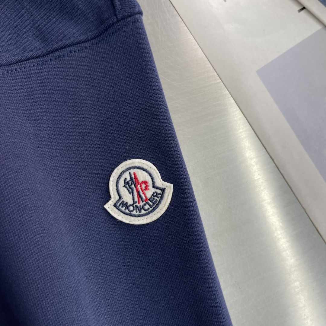 -mon     2026春夏新款短袖T恤 定制纯棉字母logo 刺绣 颜色：黑色  白色  藏青 黑色 码数：S  M