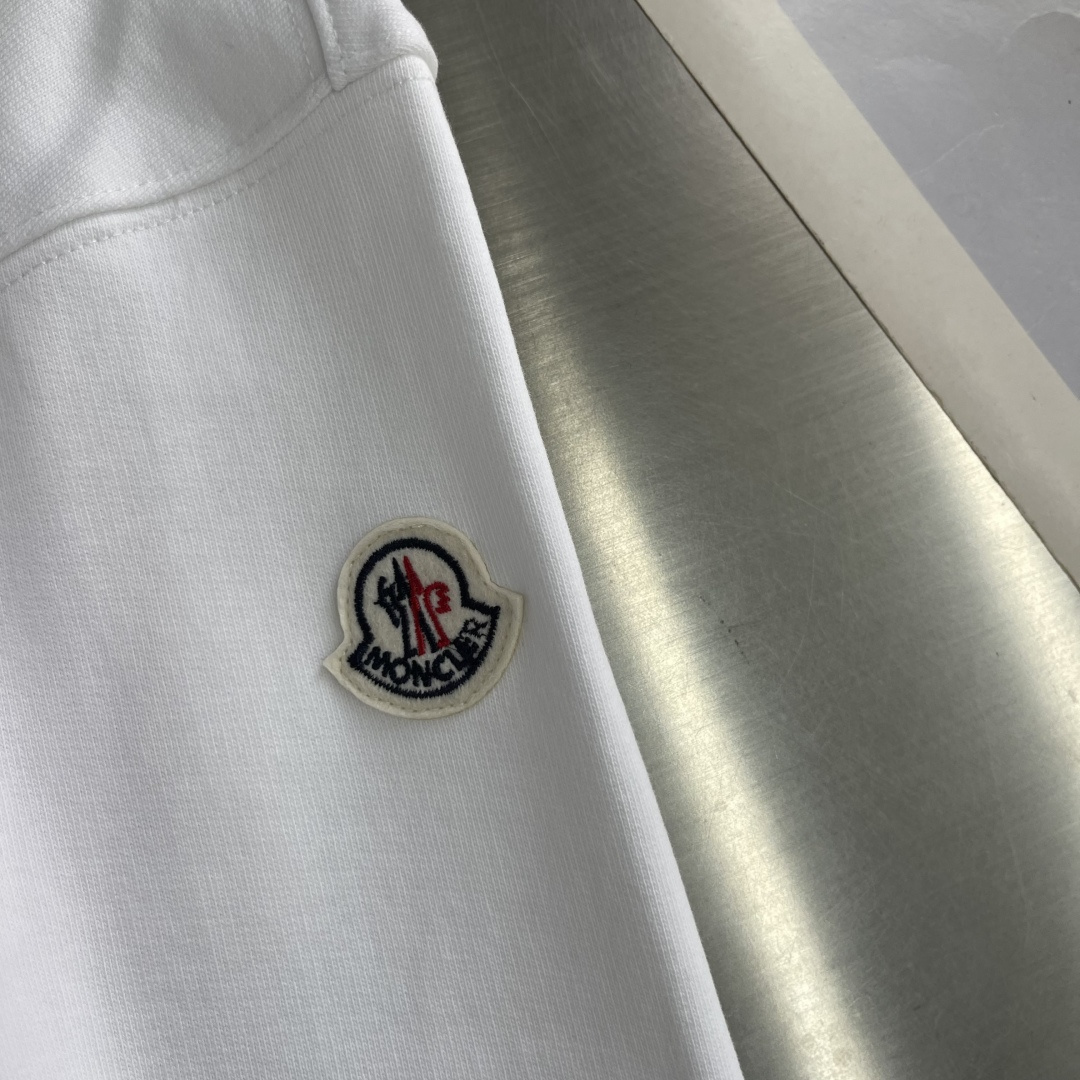 -mon     2026春夏新款短袖T恤 定制纯棉字母logo 刺绣 颜色：黑色  白色  藏青 黑色 码数：S  M