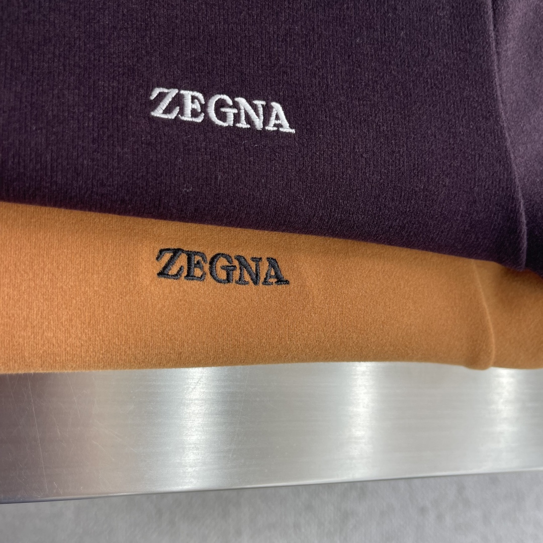 -Z     Zegn 🔥🔥高端品质 2026秋冬官网新款男士🚹圆领长袖T恤 大厂定制 选用中东进口珠地棉 面料细腻柔软