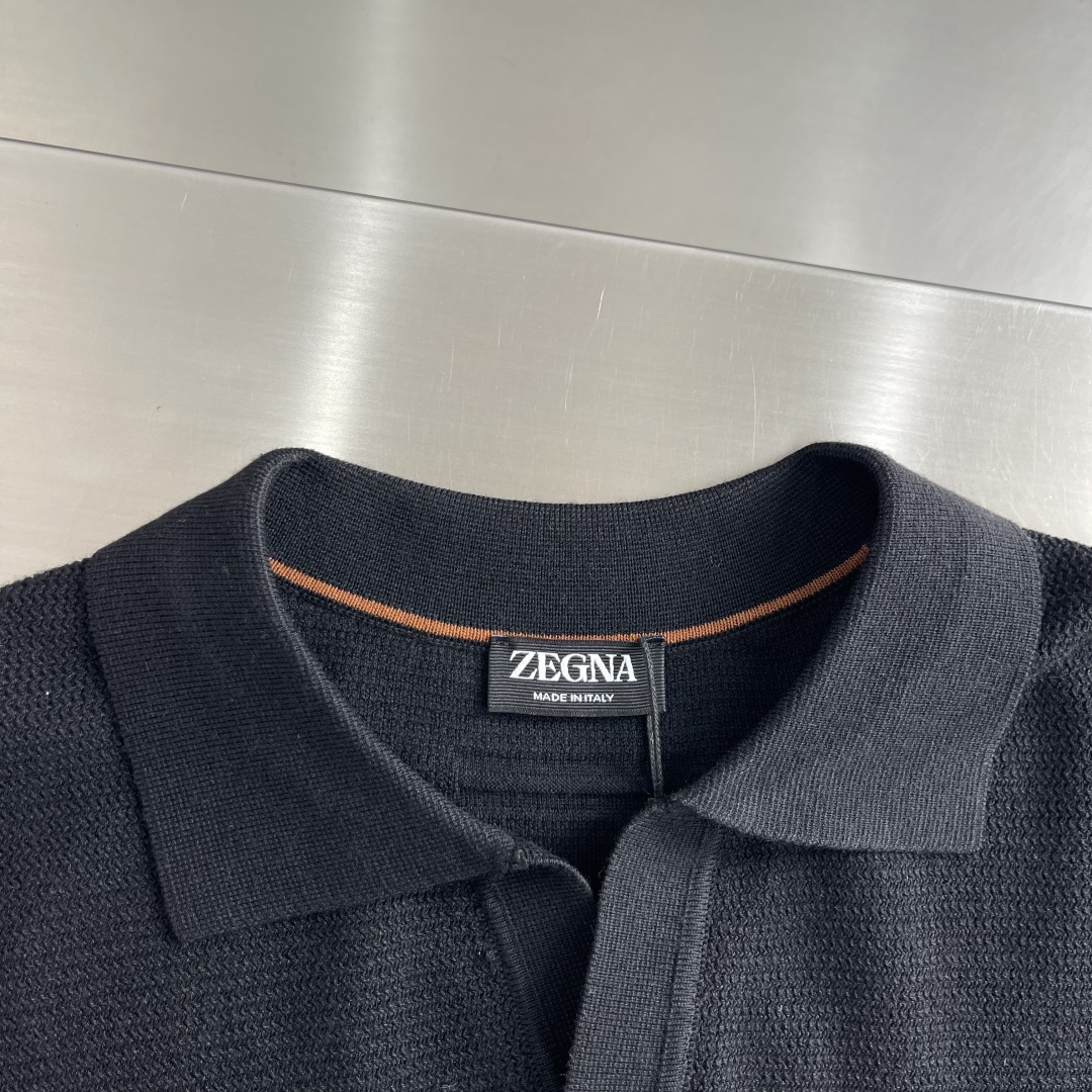 -Z ZEGN    海鸥领长袖针织衫 多色可选 尺码：M-3XL