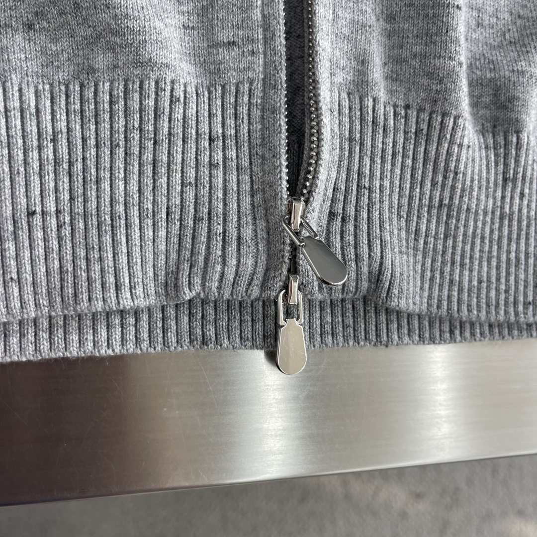 -BC     针织款拉链外套 码数：M-3XL（48-56）  