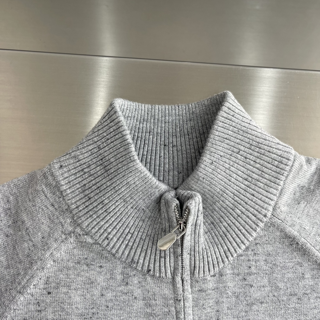 -BC     针织款拉链外套 码数：M-3XL（48-56）  