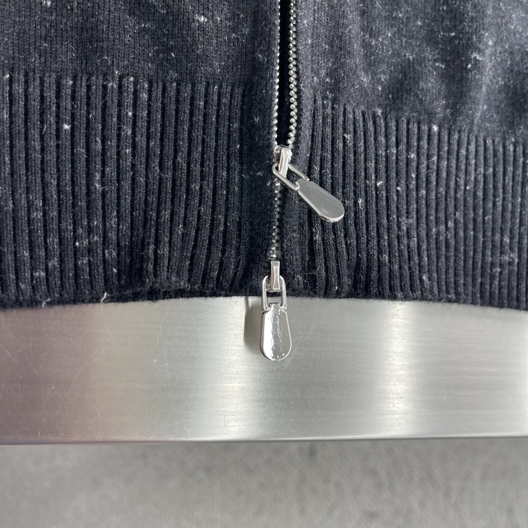 -BC     针织款拉链外套 码数：M-3XL（48-56）  