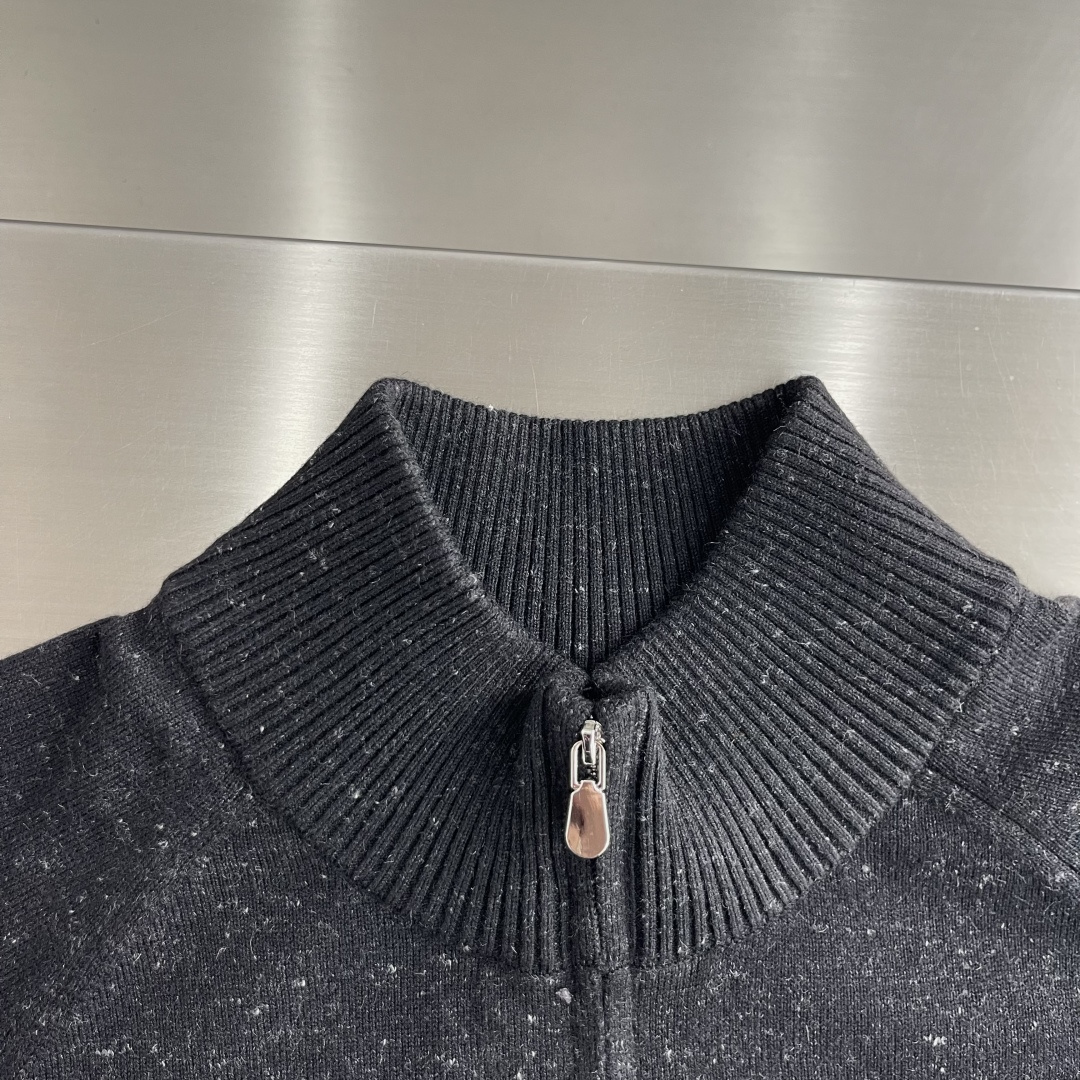 -BC     针织款拉链外套 码数：M-3XL（48-56）  