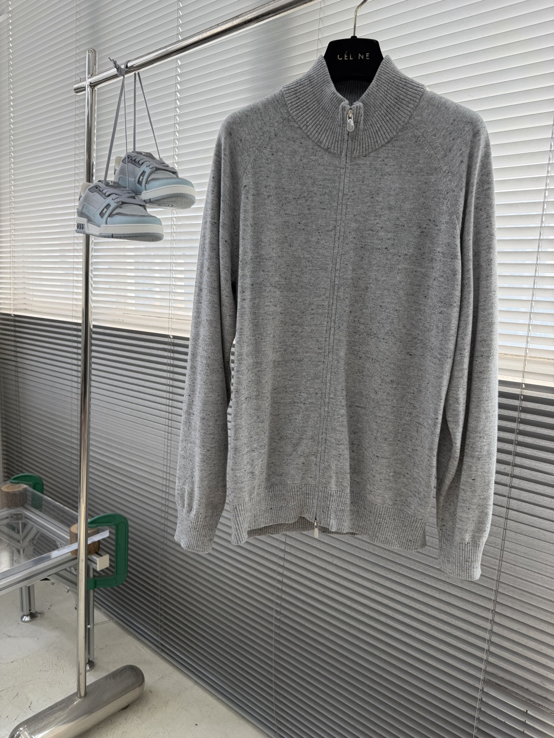 -BC     针织款拉链外套 码数：M-3XL（48-56）  