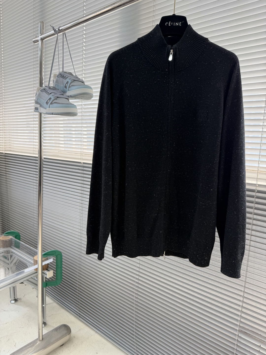 -BC     针织款拉链外套 码数：M-3XL（48-56）  