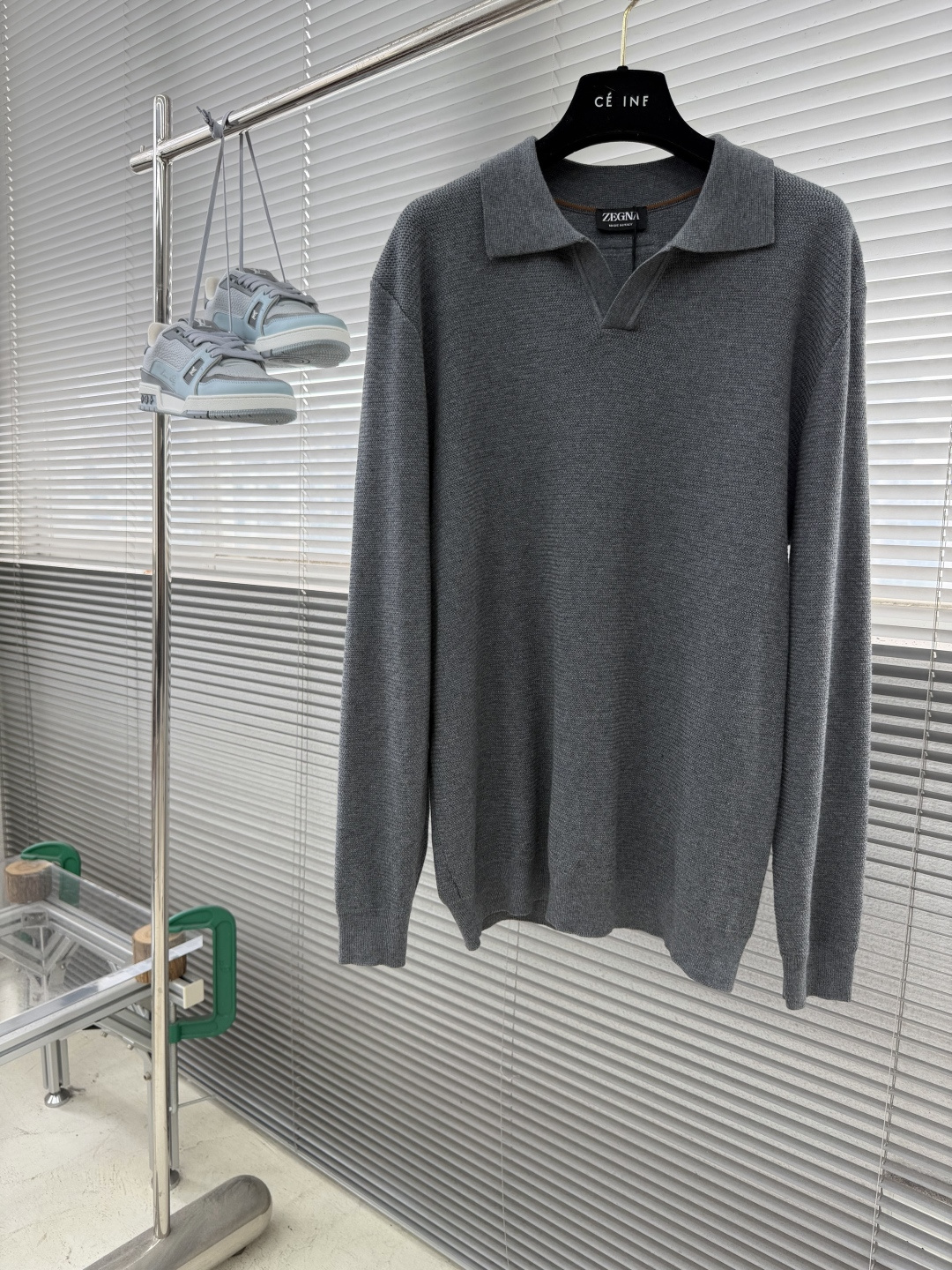 -Z ZEGN    海鸥领长袖针织衫 多色可选 尺码：M-3XL