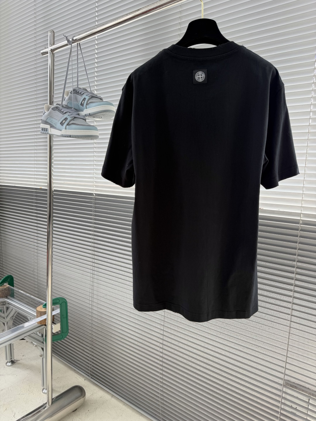 -Stone Island     2026秋冬新款圆领短袖T恤衫  100%长绒棉 亲肤舒适，款式简约，袖口✨星星图案
