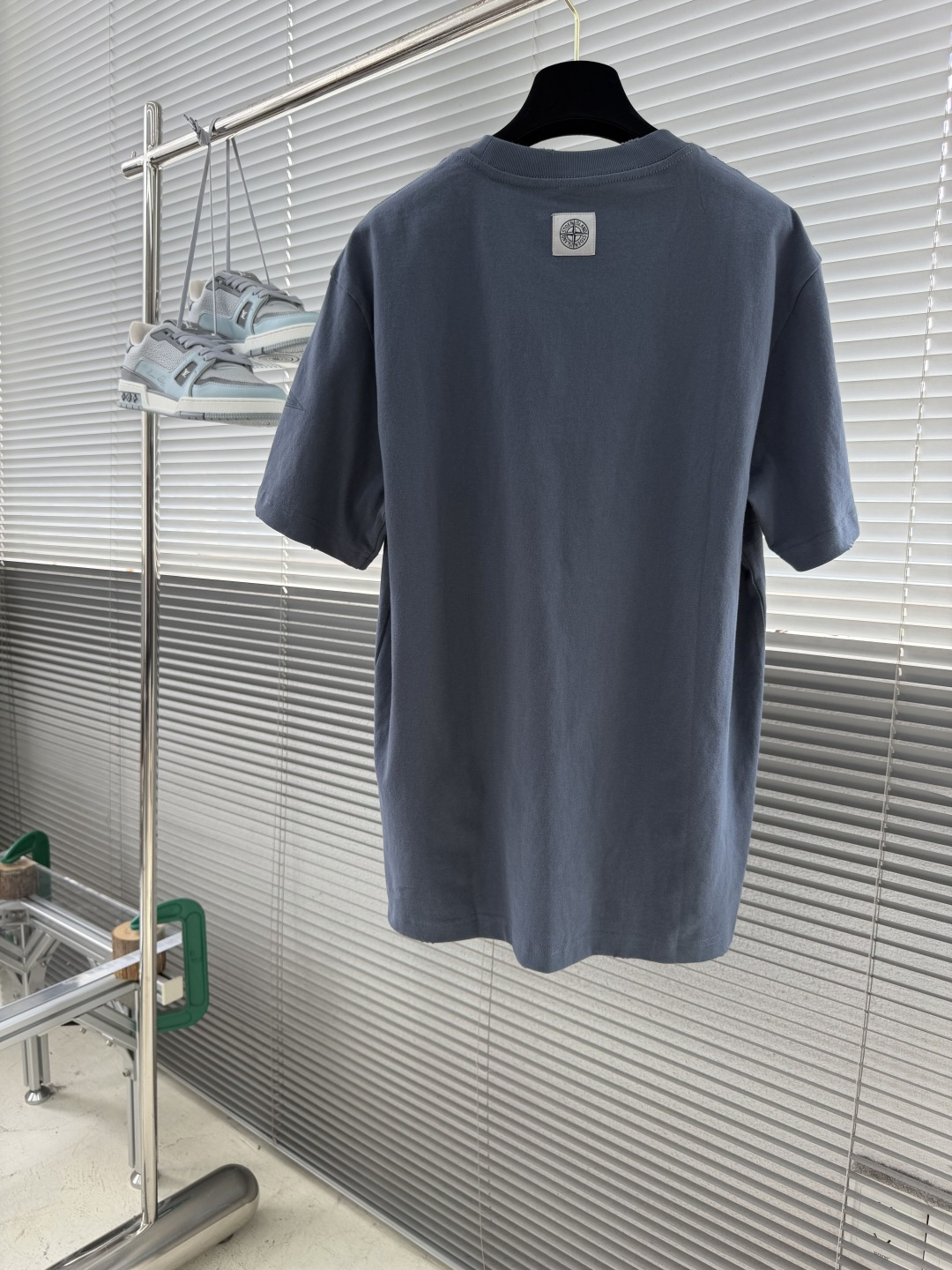 -Stone Island     2026秋冬新款圆领短袖T恤衫  100%长绒棉 亲肤舒适，款式简约，袖口✨星星图案