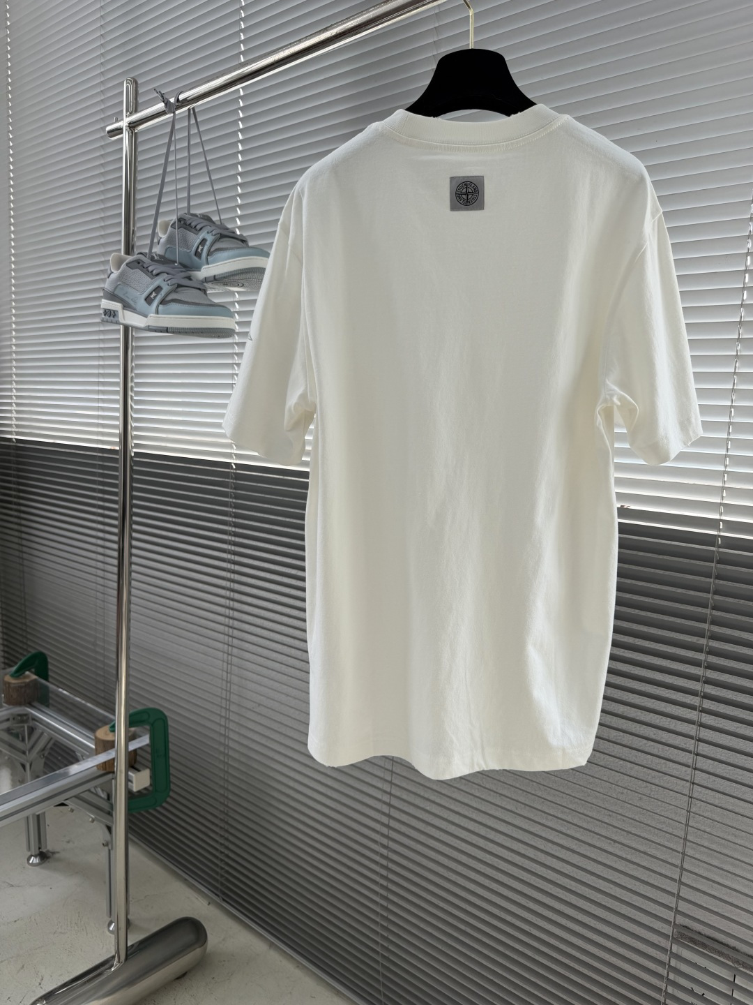 -Stone Island     2026秋冬新款圆领短袖T恤衫  100%长绒棉 亲肤舒适，款式简约，袖口✨星星图案