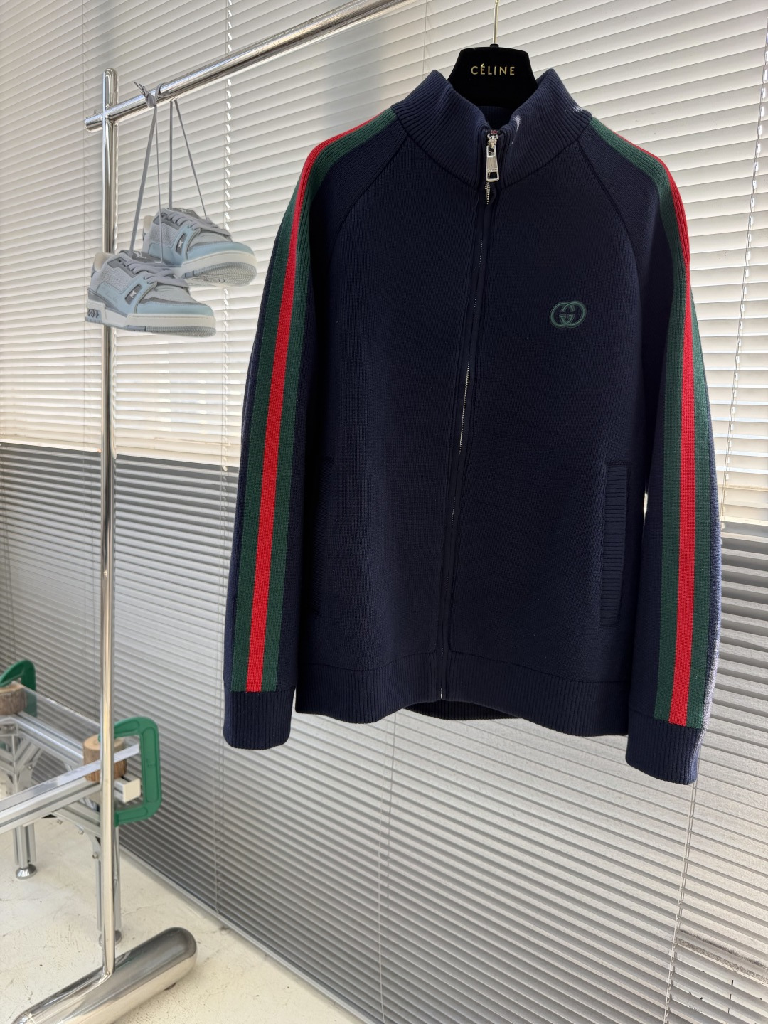 -GUCC     26fw最新针织设计款夹克外套，秀场新品‼品相非常完美，舒适保暖，三标齐全色泽饱满诱人，非常出彩的设
