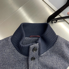 -Brioni 经典意式羊毛混纺休闲棒球夹克 面料与配置:面料采用54.7%腈纶+30.2%聚酯纤维+9.7%锦 -Brioni 经典意式羊毛混纺休闲棒球夹克 面料与配置:面料采用54.7%腈纶+30.2%聚酯纤维+9.7%锦