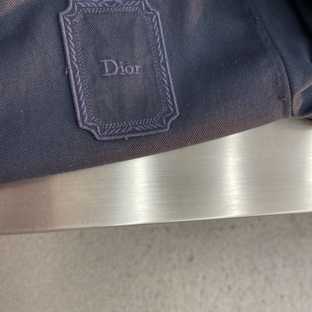 -Dio    26FW棉质华达呢刺绣Logo夹克外套 定染100%精疏棉布面料370克 进口刺绣 面料酵洗 1：1订制