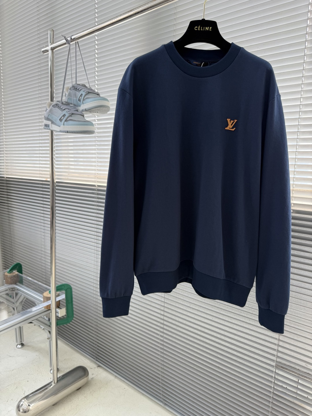-驴牌     26FW圆领棉质Logo标识卫衣 棉锦混纺320克平纹毛圈卫衣料 配套罗纹 模版刺绣 面料酵洗 1：1订