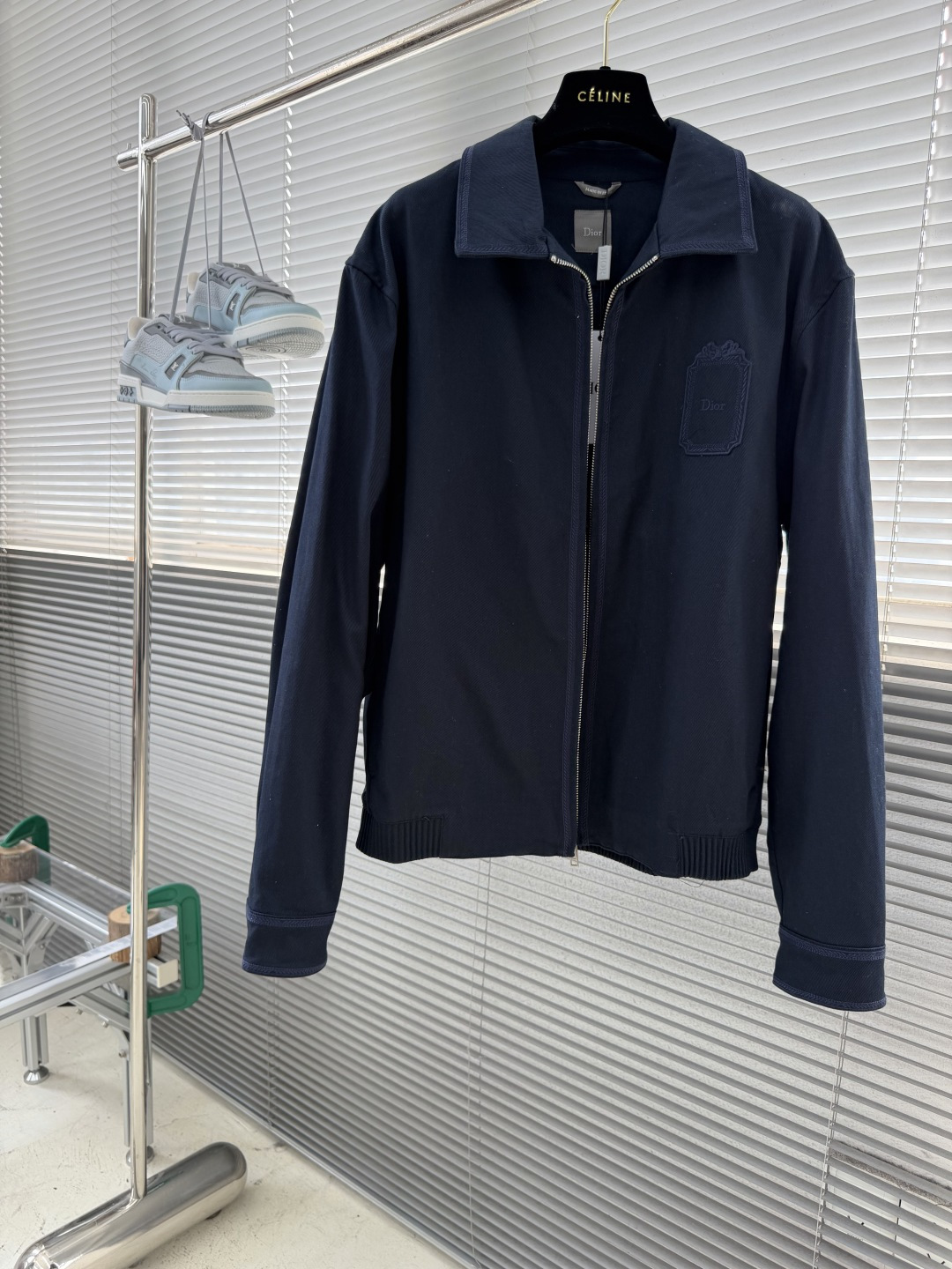 -Dio    26FW棉质华达呢刺绣Logo夹克外套 定染100%精疏棉布面料370克 进口刺绣 面料酵洗 1：1订制