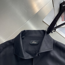 -Brioni/布里奥尼 35%羊毛65%莱赛尔一片领男士休闲衬衫 作为意大利顶奢男装世家Brioni的经典休闲代 -Brioni/布里奥尼 35%羊毛65%莱赛尔一片领男士休闲衬衫 作为意大利顶奢男装世家Brioni的经典休闲代