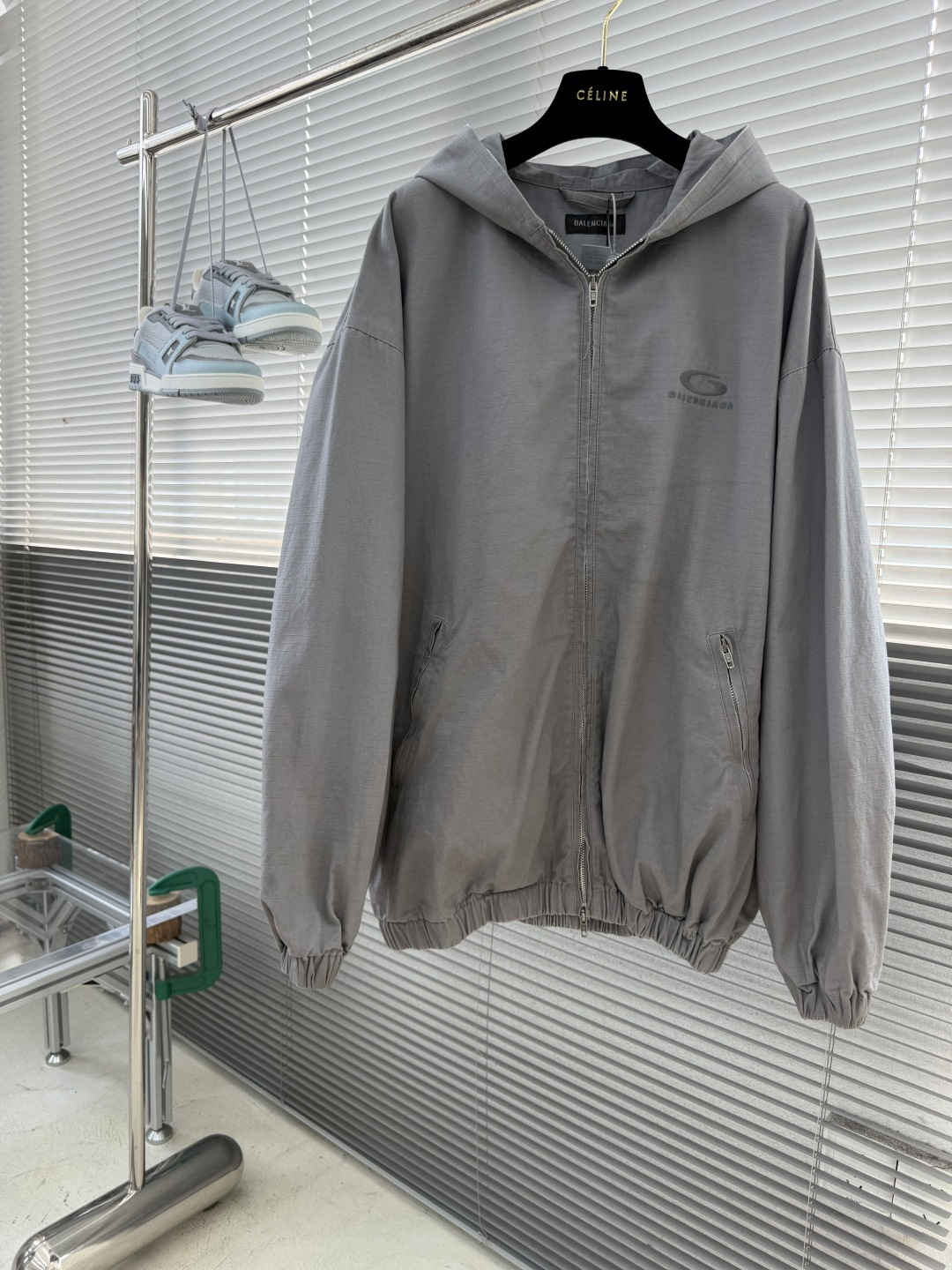-Balenciag    26FW做旧刺绣Hoodie廓形连帽卫衣 定制100%全棉梭织防撕裂面料 进口刺绣 成衣酵洗