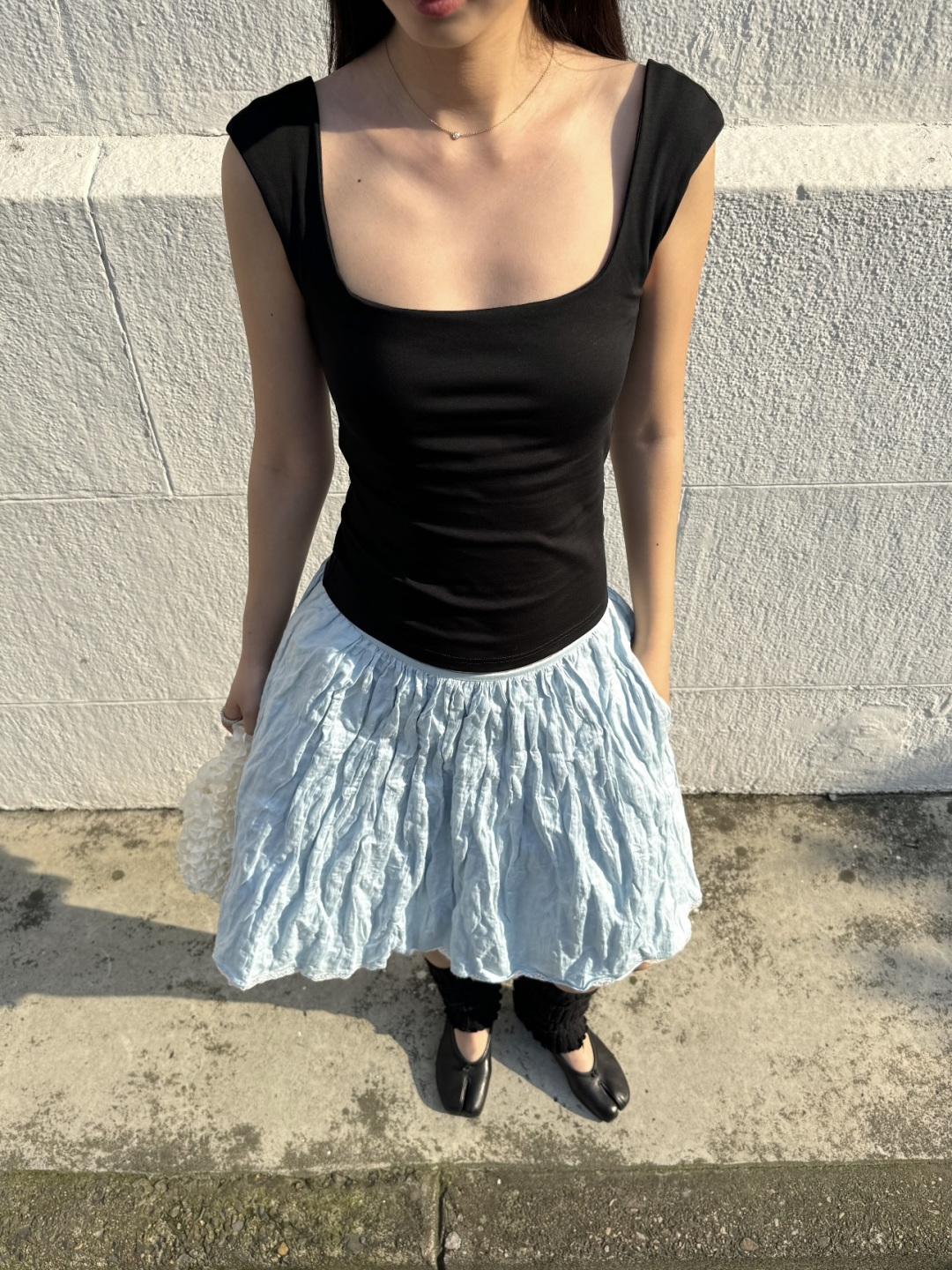 NO:875606,Soft cloud wrinkled little blue skirt SoloFor style Two blue free-shape pleated lace umbrella skirt is also too cute for girls. Made of light washed wrinkled woven fabric,,skirts,19860909软绵云朵皱皱小蓝裙SoloFor风Two蓝调自由塑形褶皱蕾丝伞裙也太戳少女心啦选用轻薄水洗皱感梭织面料,,skirts,,Women's clothing