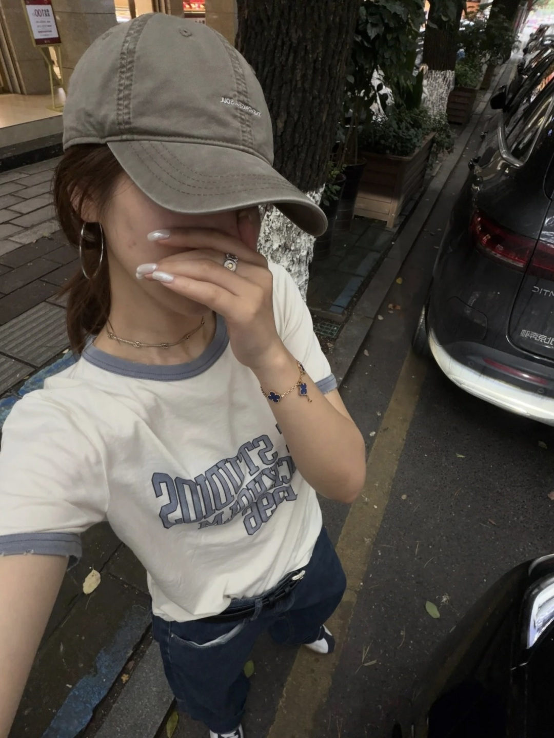 아크네스튜디오 1996 프린트 크루넥 컬러블록 프린지 반팔 티셔츠 26SS 상세 이미지 8