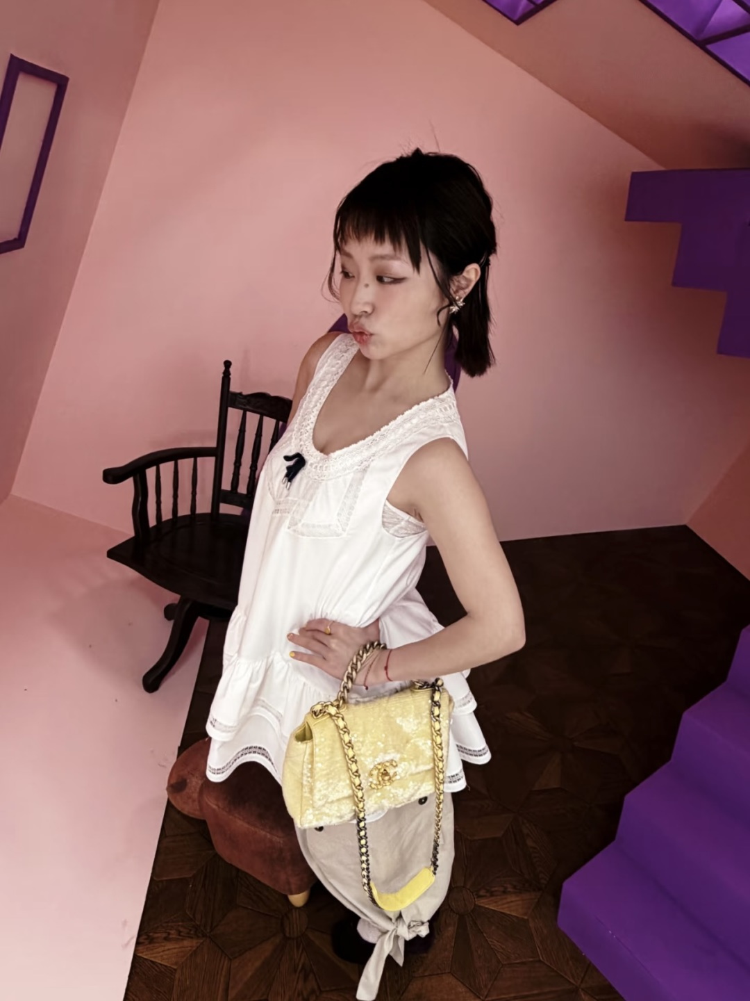 NO:932826,Herlia style little white dress｜Soft girl relaxed sleeveless dress,,skirts,19860909Herlia风奶芙小白裙｜软妹松弛感无袖连衣裙,,skirts,,Women's clothing