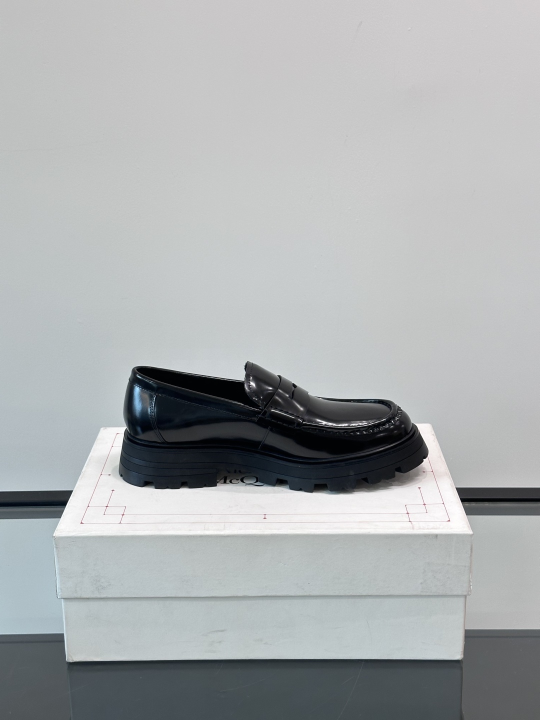 Alexander McQueen 亚历山大·麦昆  厚底松糕男士皮鞋，原版开模定制大底，进口头层牛皮，