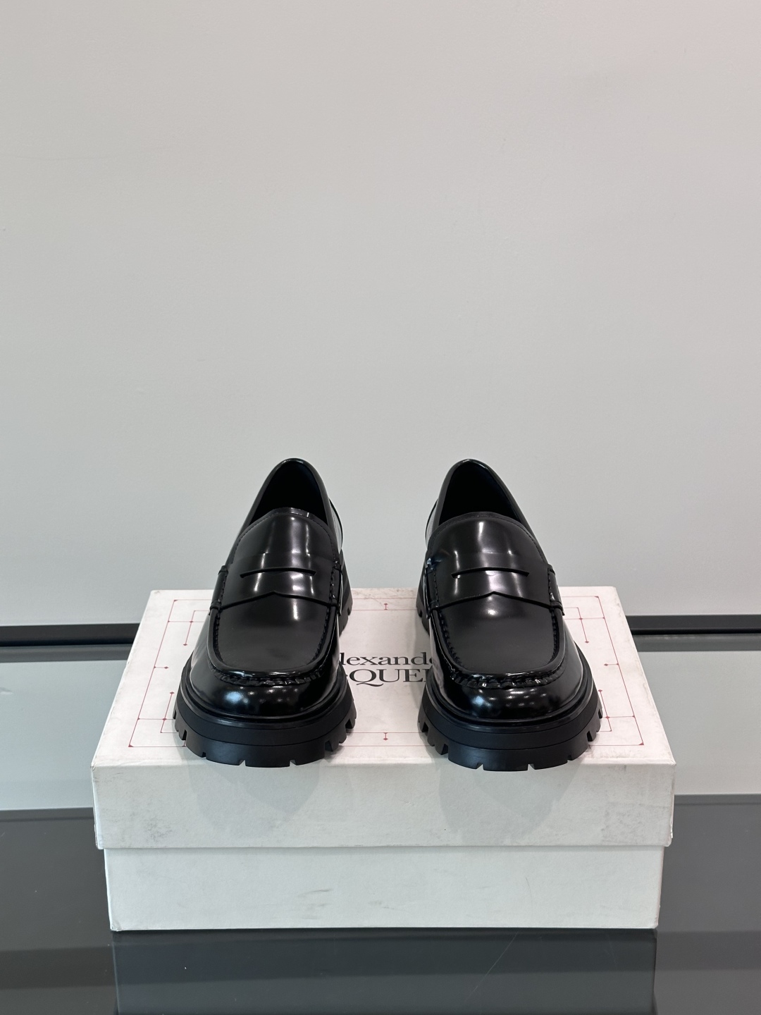 Alexander McQueen 亚历山大·麦昆  厚底松糕男士皮鞋，原版开模定制大底，进口头层牛皮，
