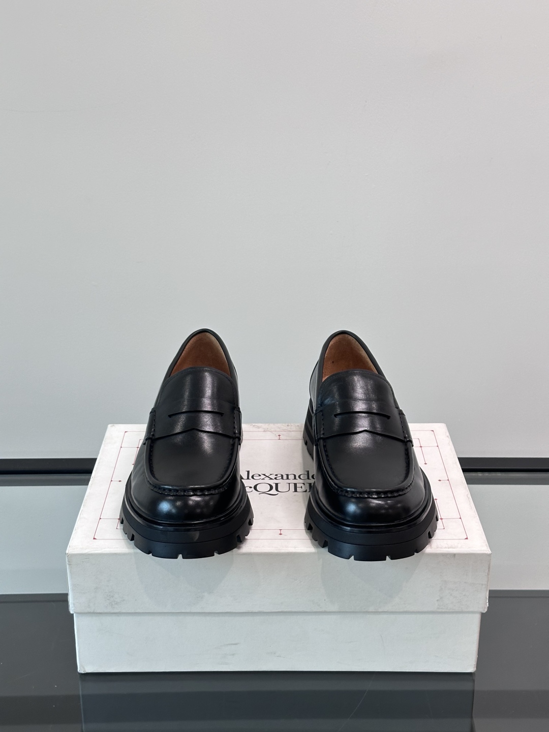 Alexander McQueen 亚历山大·麦昆  厚底松糕男士皮鞋，原版开模定制大底，进口头层牛皮，