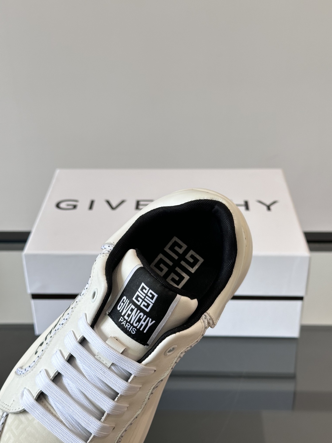 ▫️Gv *y～全新GIV 1男士厚底增高休闲运动鞋，鞋面高品质小牛皮拼接透气布面制成！上脚效果帅气有型