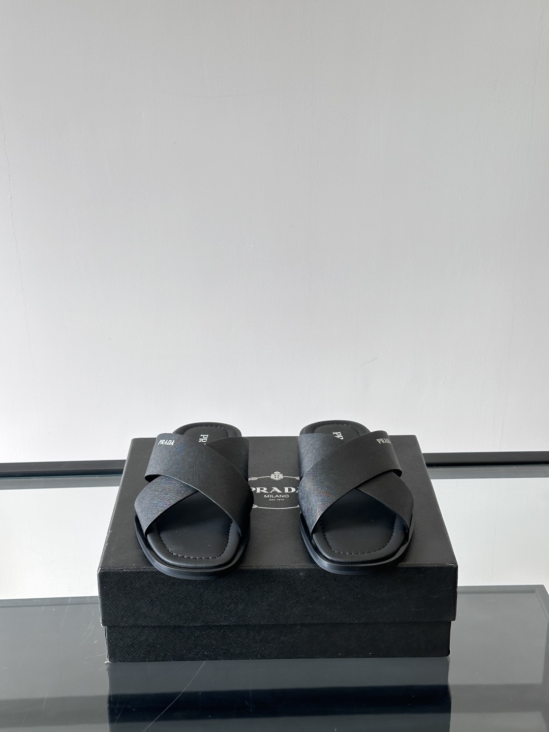 PRADA Leather Crisscross Sandals | Comfortable & Stylish Casual Shoes 3 cmp i1742968360839 7231 0 1