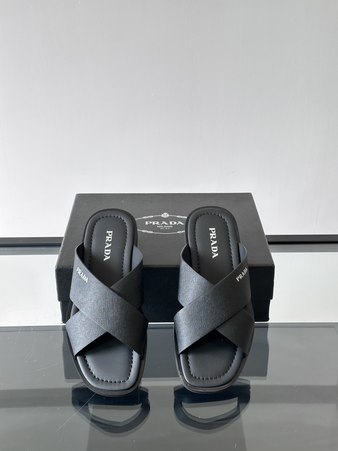 PRADA Leather Crisscross Sandals | Comfortable & Stylish Casual Shoes 7 cmp i1742968360848 1545 0 5