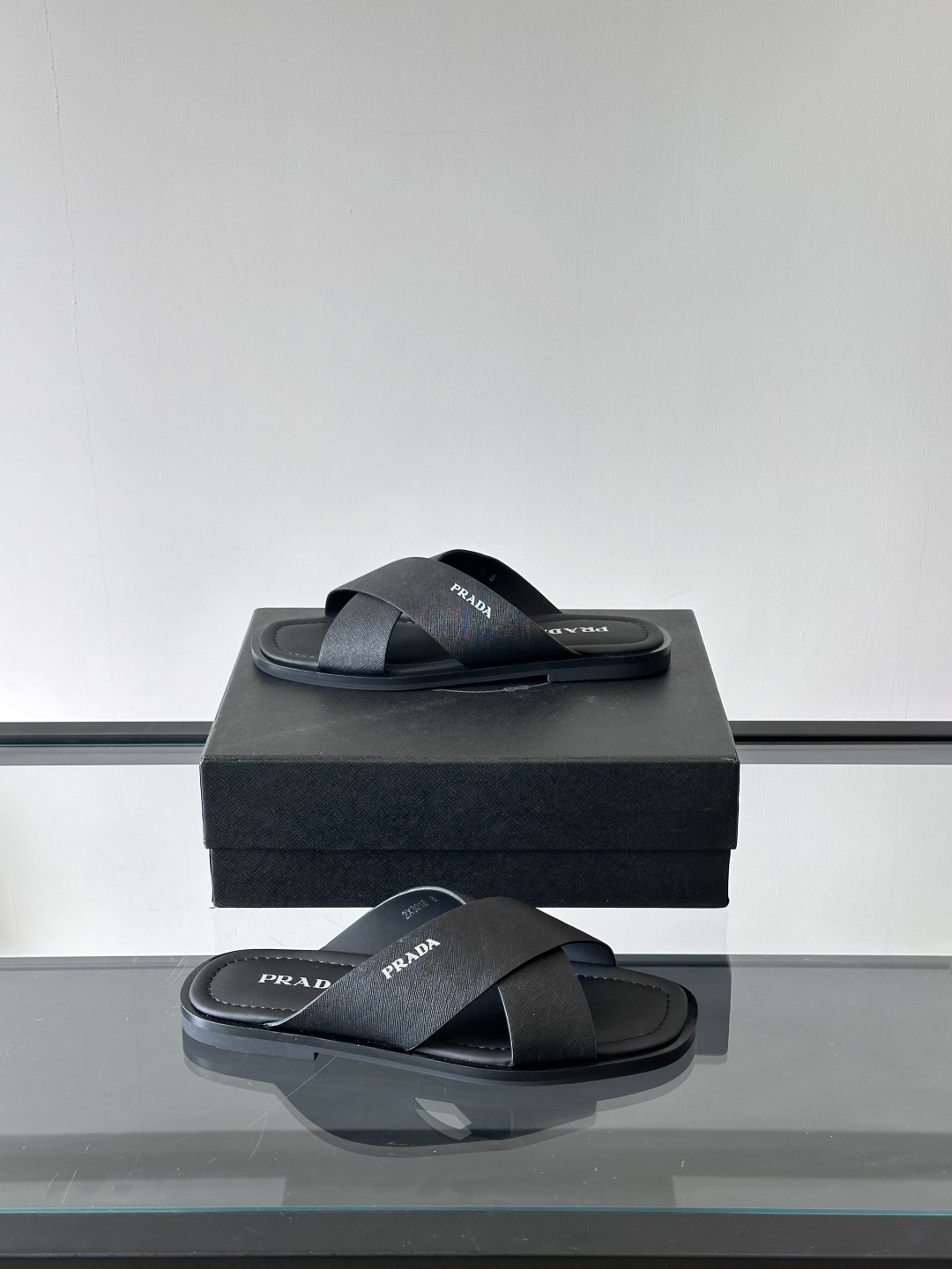 PRADA Leather Crisscross Sandals | Comfortable & Stylish Casual Shoes 5 cmp i1742968362990 5220 0 3