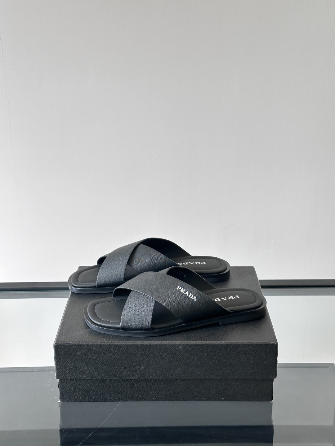 PRADA Leather Crisscross Sandals | Comfortable & Stylish Casual Shoes 4 cmp i1742968362995 6081 0 2
